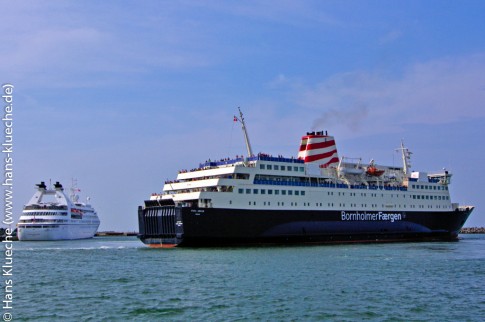 Kreuzfahrtschiff oder Fähre - eine Reise nach Bornholm ist (fast) immer auch eine Seereise