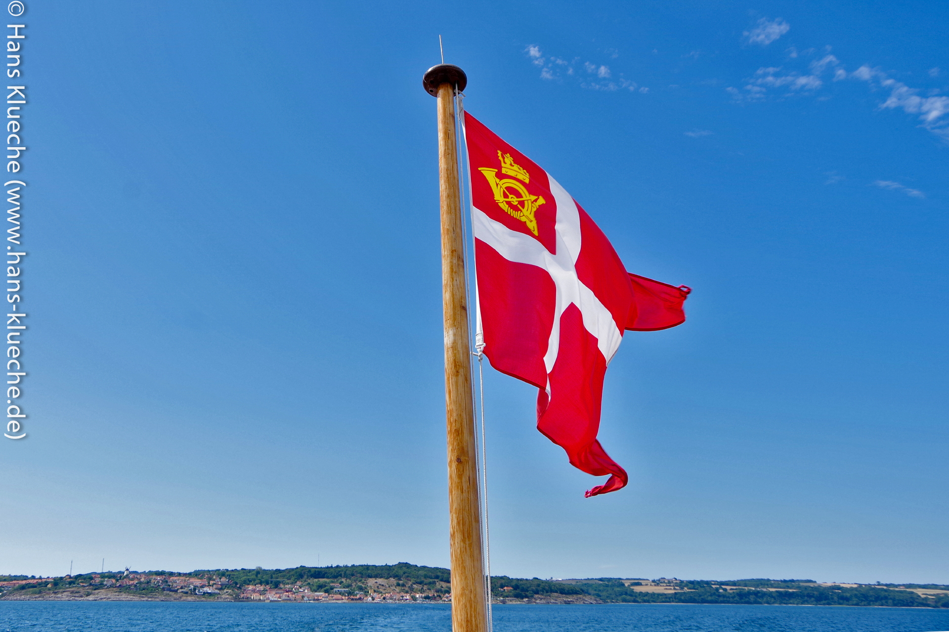 Die dänische Postflagge