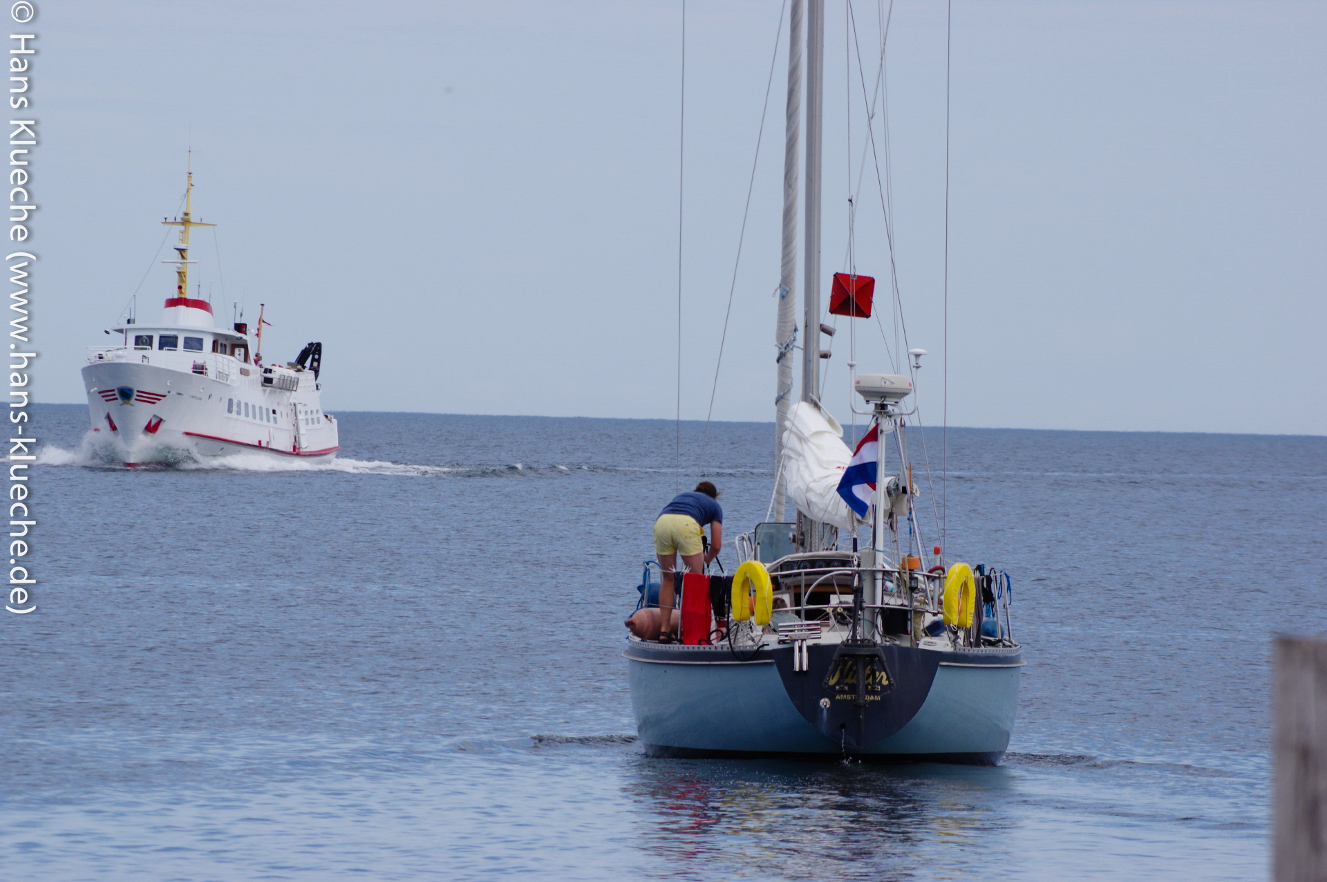 Schnittige Dame: Die Ertholm auf dem Weg nach Christiansø. 