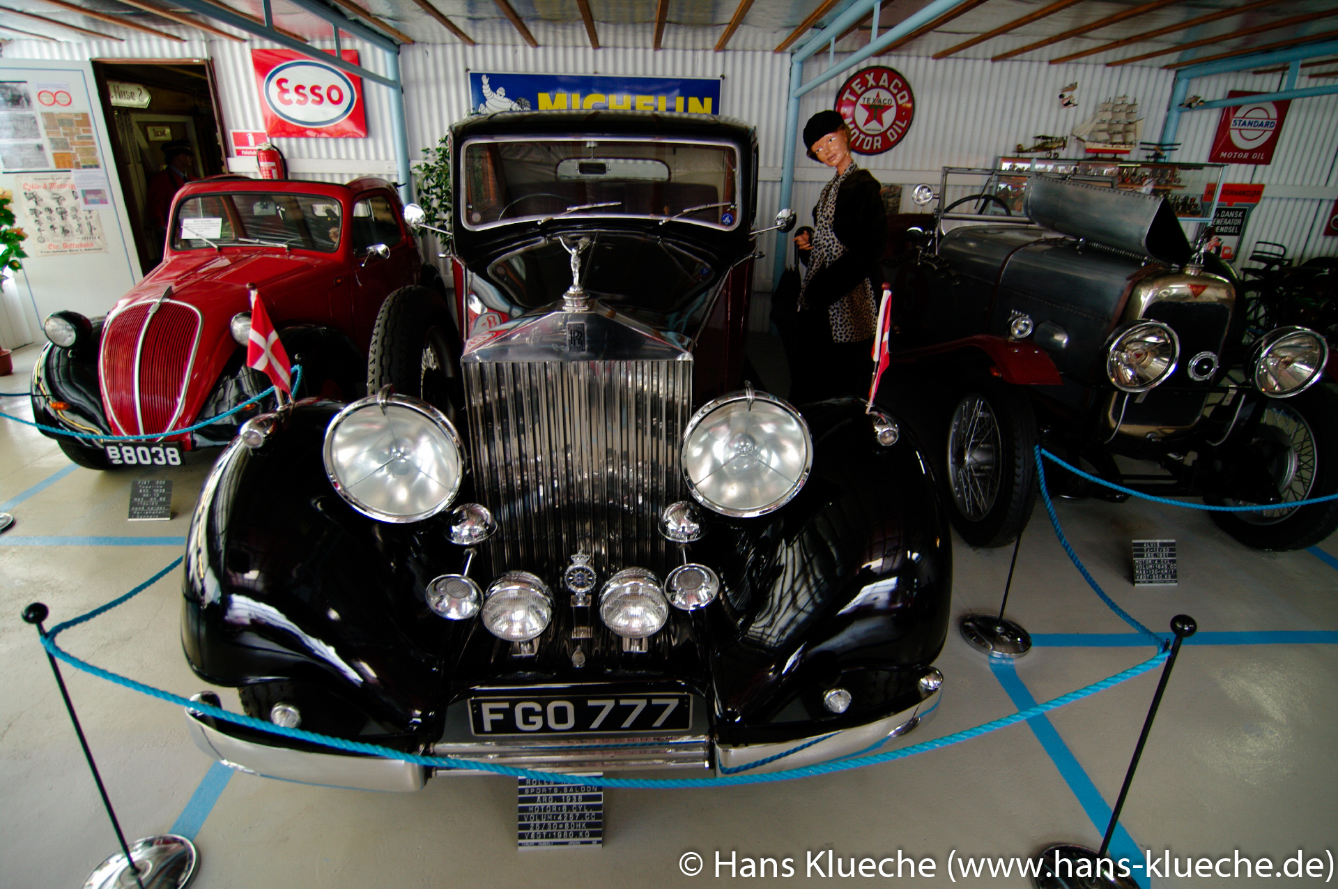 Rolls-Royce Sports Saloon von 1938 in Bornholms Automobilmuseum von Aakirkeby