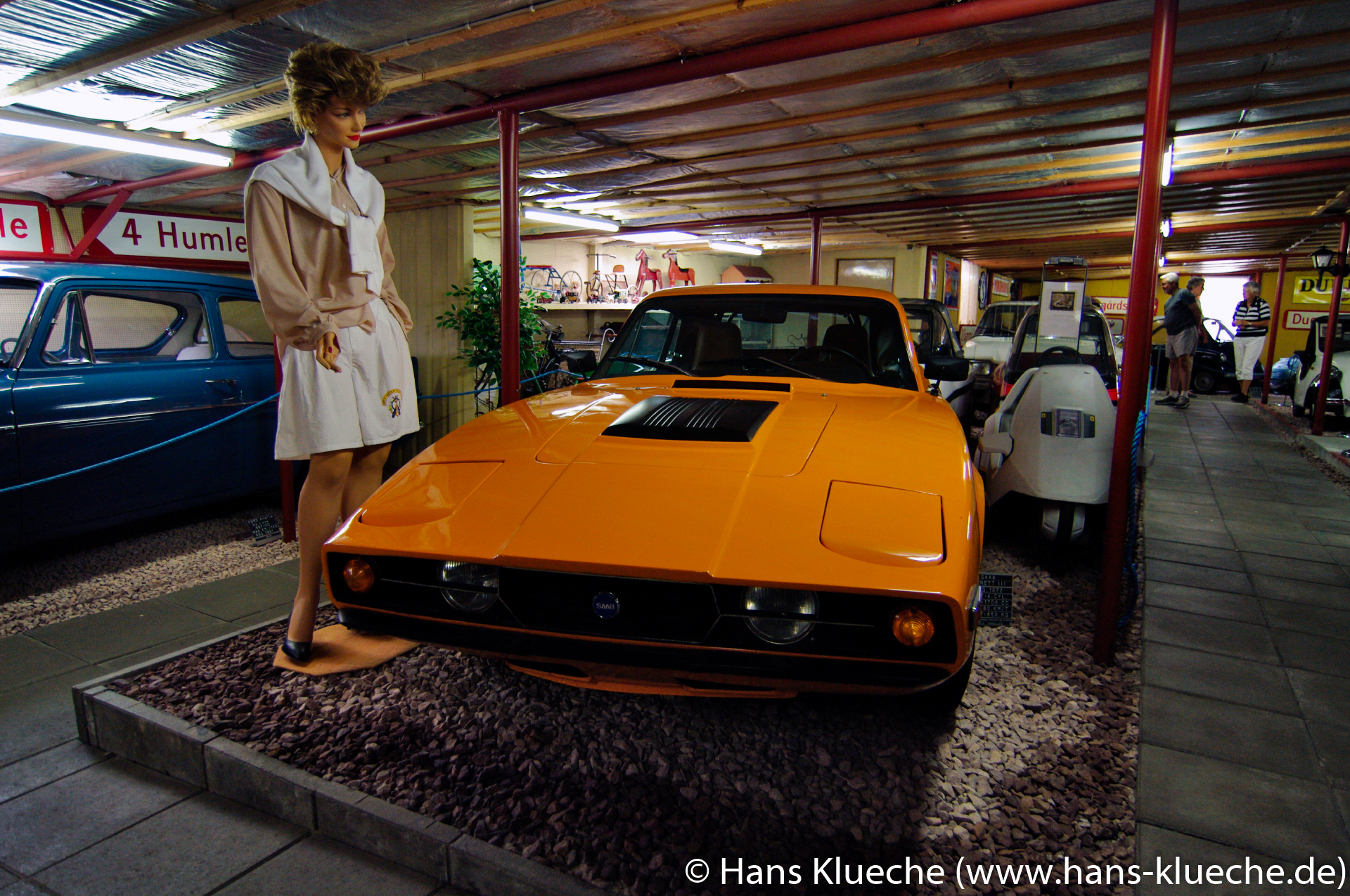 Bornholms Automobilmuseum Aakirkeby: Saab Sonett III von 1972.