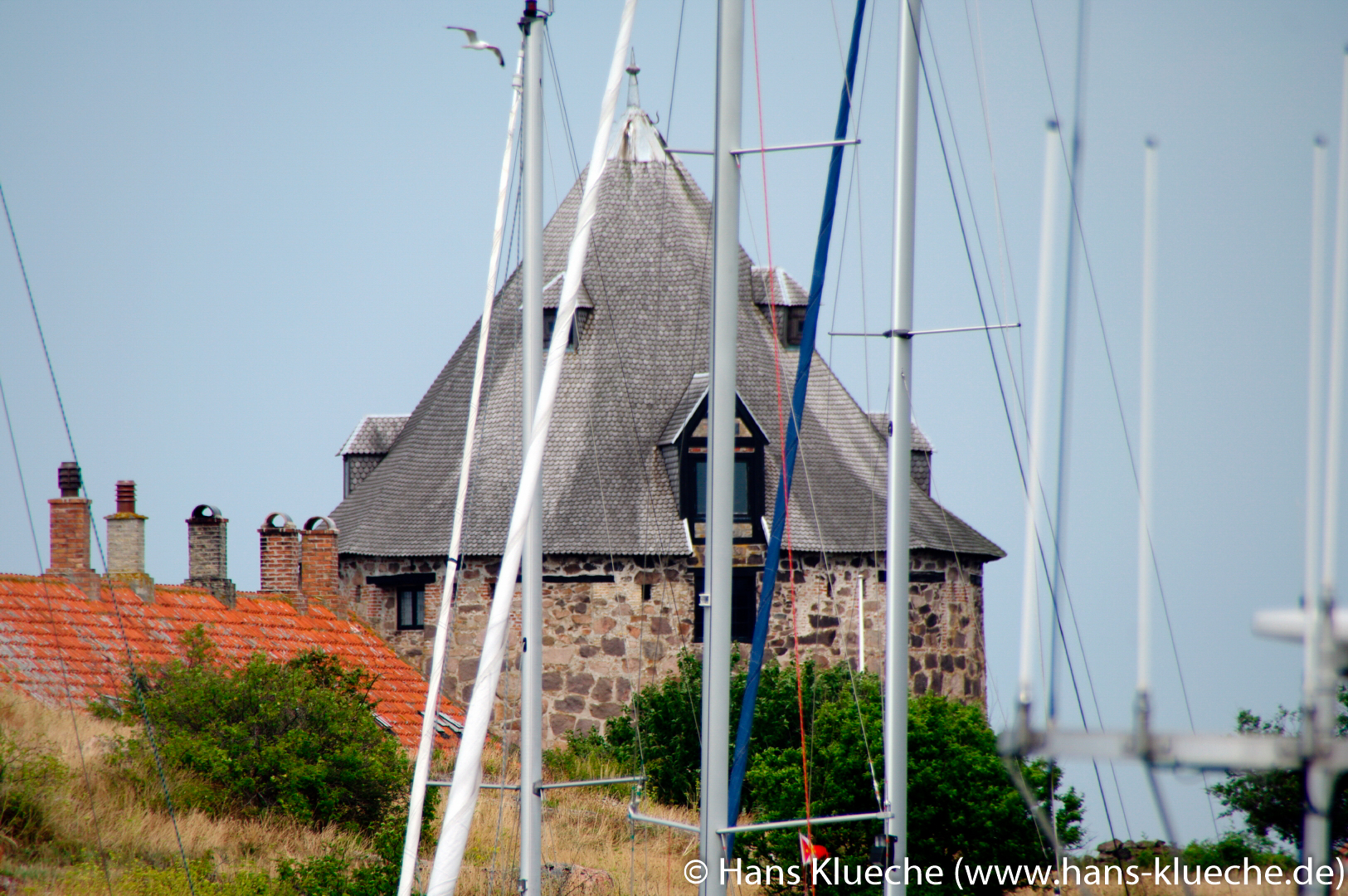 Festungsinsel Christiansø gehört zu Inselgruppe Ertmolmene nordöstlich von Bornholm.