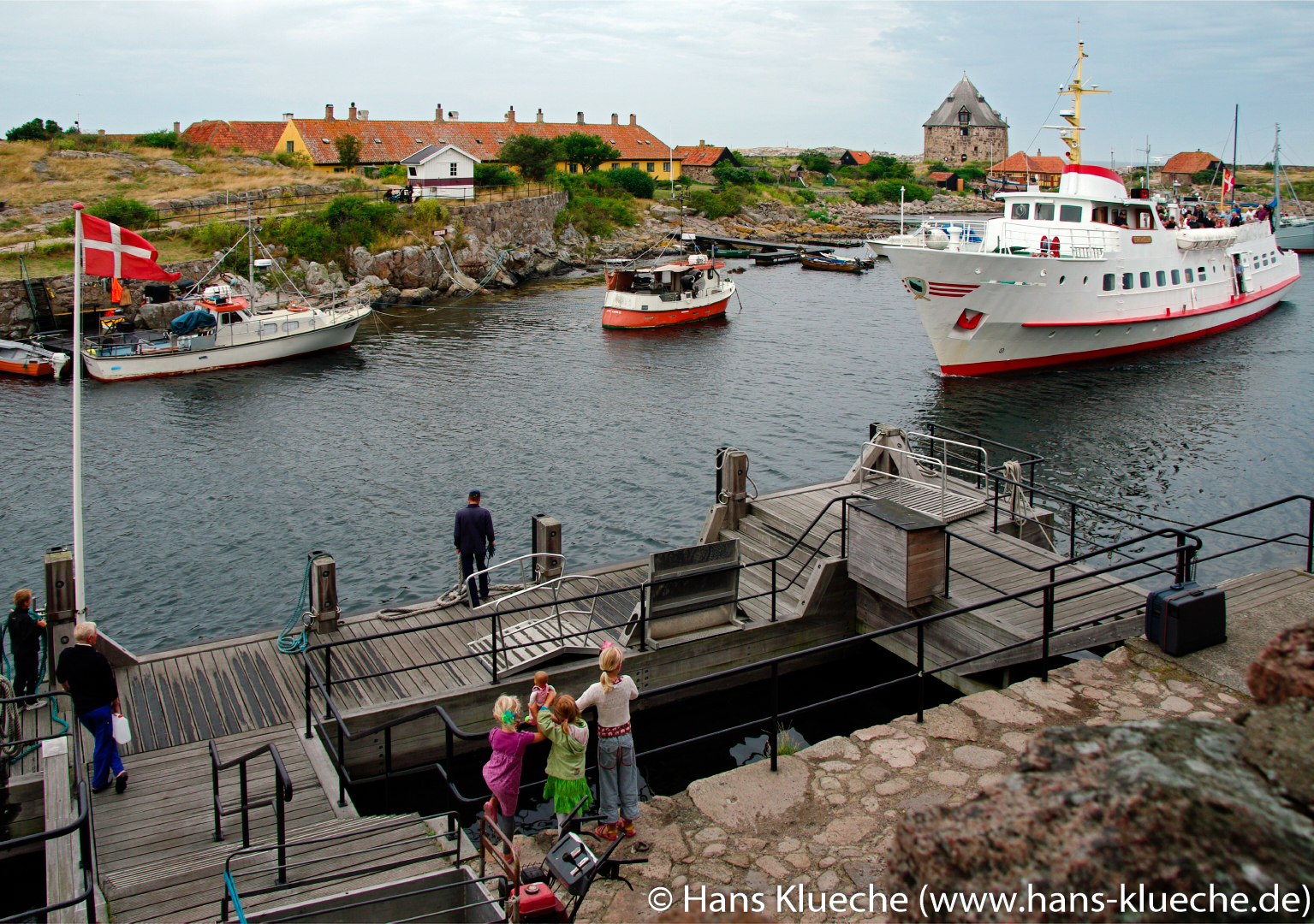 stungsinsel Christiansø gehört zu Inselgruppe Ertmolmene nordöstlich von Bornholm: Hafen