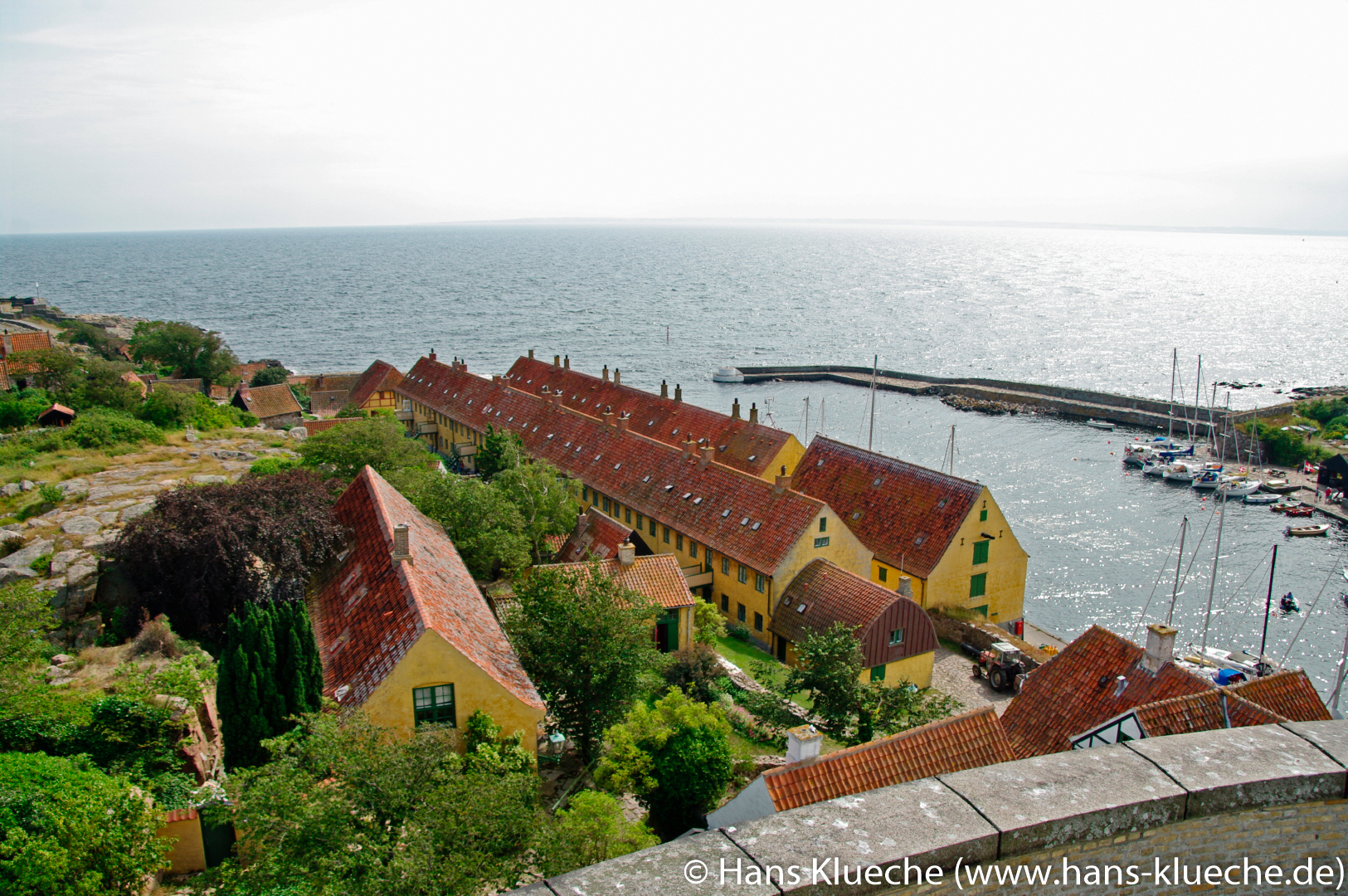 Die Festungsinsel Christiansø gehört zu Inselgruppe Ertmolmene nordöstlich von Bornholm: Alte Kasernen.