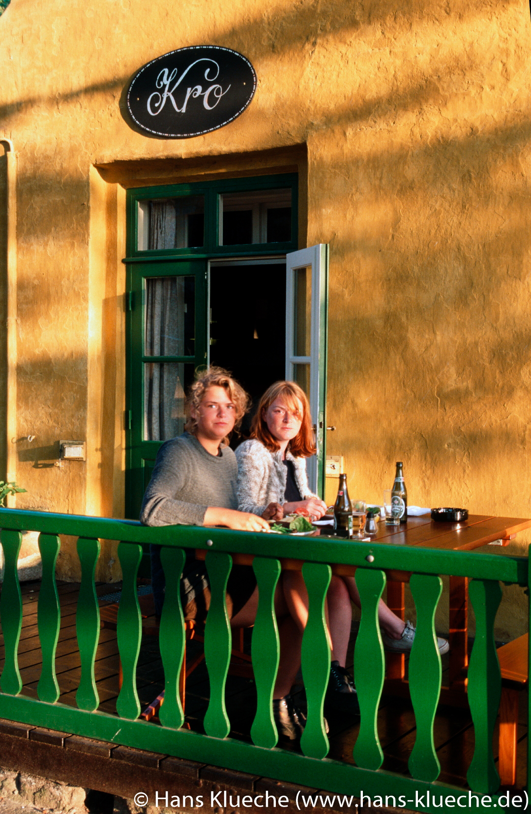 Auf der Terrasse des Christiansø Kro