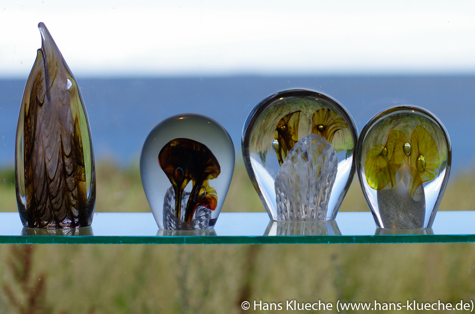 Glasarbeiten von Baltic Sea Glas bei Gudhjem